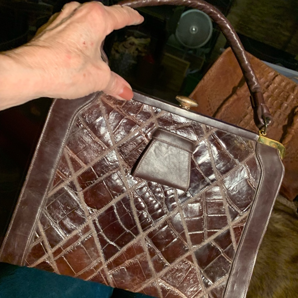 Alligator clutch vintage